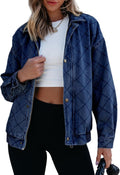 Sidefeel Womens Oversized Denim Jacket Zimbaplatinum - Relaxed