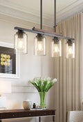 Amico Dining Room Light Fixture 4-Light Farmhouse Chandelier