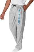 FOCO Men's NFL Team Logo Athletic Gray Lounge Pants - Comfortable on