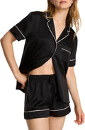 Victoria's Secret Satin Pajama Set - Soft Short Sleeve Sleep Set