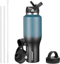HYDROWION Insulated Water Bottle for Car Cup Holder, 40oz