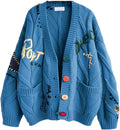 Women's Cable Knit Open Front Cardigan - Cozy Everyday Layer ebossy