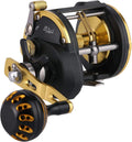 Sougayilang Trolling Reel Saltwater Level Wind Reels - Durable 40 lb