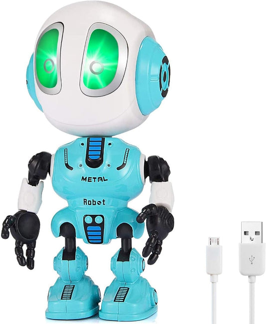 Interactive Talking Robot Toy - Fun Repeat Feature, Ages 4-6, Perfect Stocking Stuffer! (Blue)
