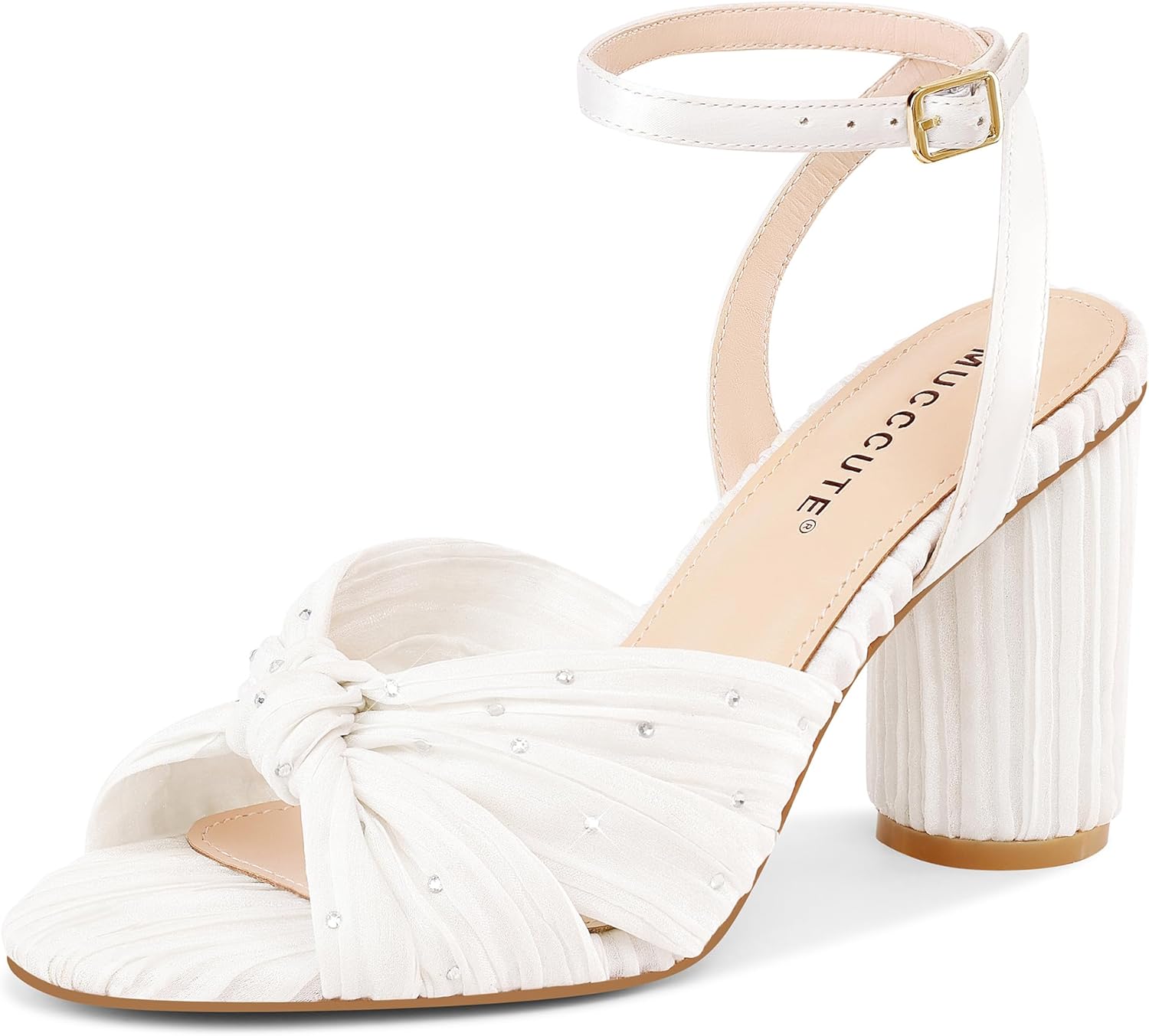 Chic Bow Knot Heeled Sandals for Weddings and Parties