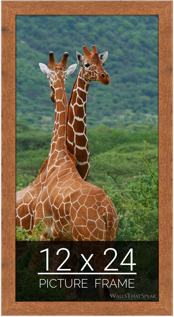 Light Walnut Rustic Pine Picture Frame for Puzzles and Photos