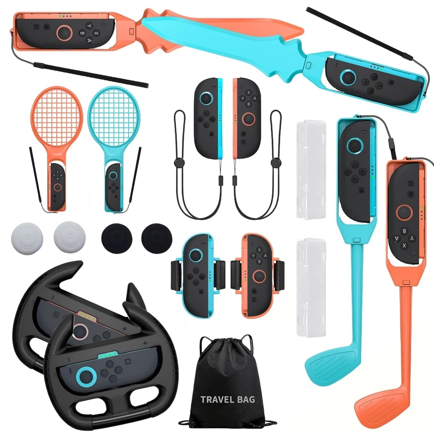 19 in 1 Sports Accessories Bundle for Nintendo Switch 2 Games