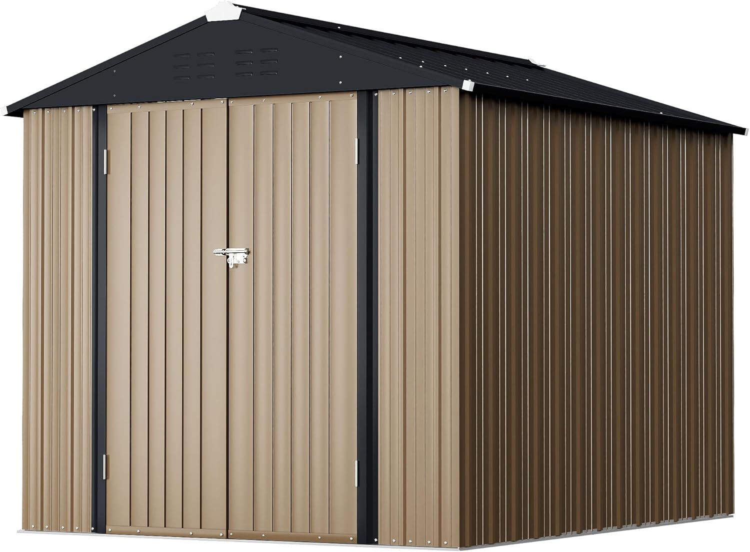 GUNJI 6 x 4 FT Outdoor Storage Shed for Garden Tools and More