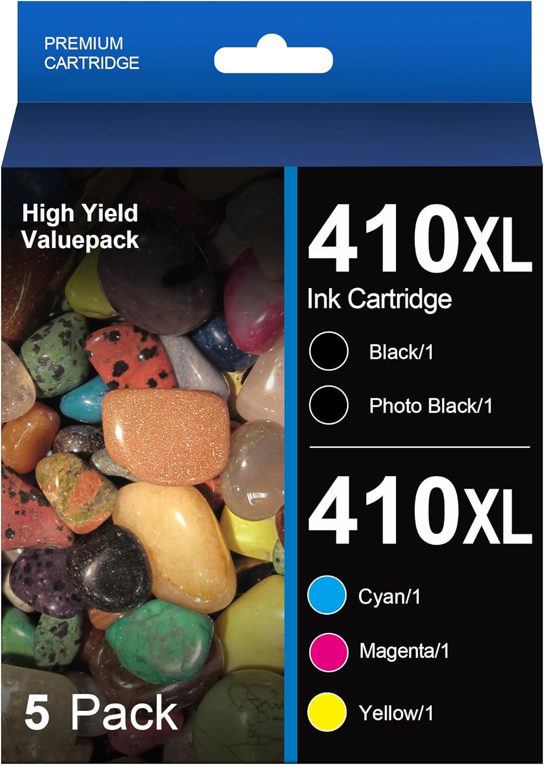 410XL Ink Cartridges Remanufactured for Epson Printers