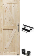 30in x 84in Unfinished British Brace Barn Door - Classic Rustic Panel