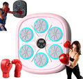 Music Boxing Machine Pink Wall Punching Pad - Fun Bluetooth Trainer