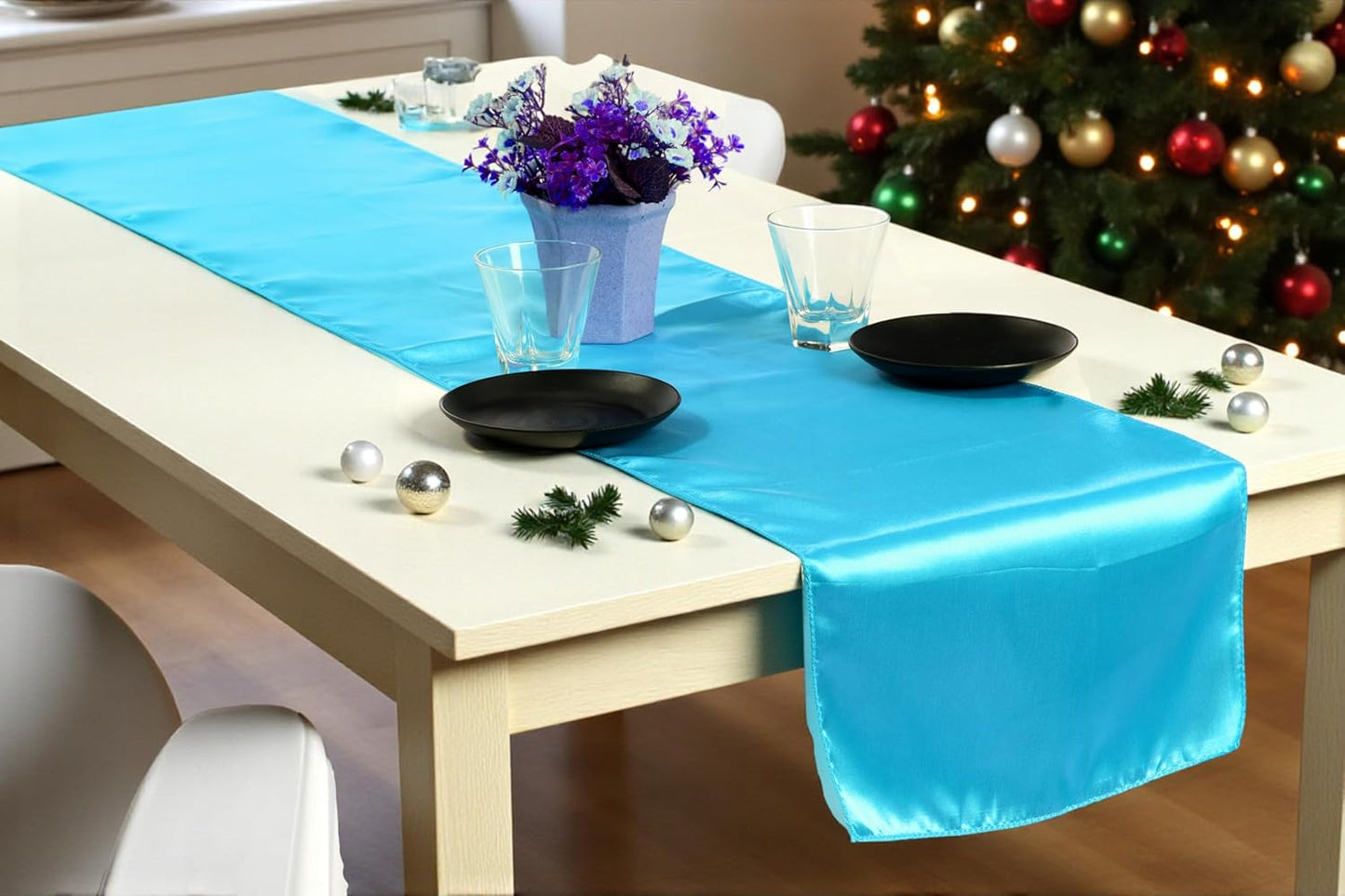 MDS Christmas Satin Table Runners - Perfect for Any Occasion