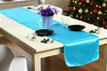 MDS Christmas Satin Table Runners 30 Pack - Turquoise Elegance