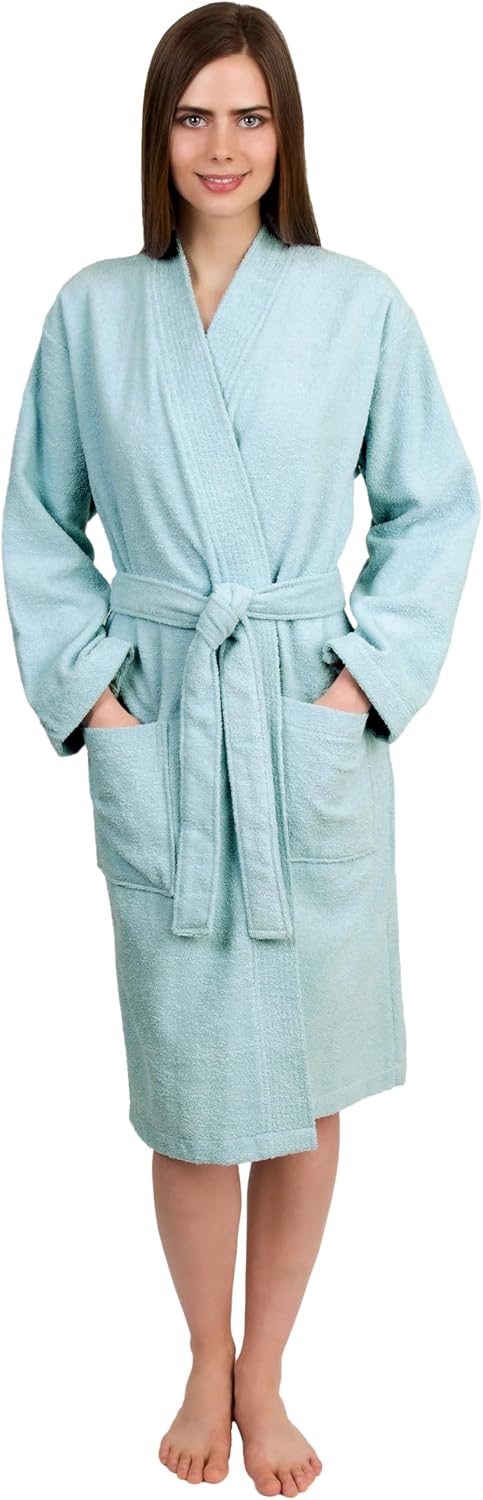 Comfortable Cotton Kimono Bathrobe for Women by TowelSelections