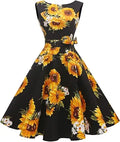 Hanpceirs Women's Boatneck Swing Dress for Timeless Vintage Style