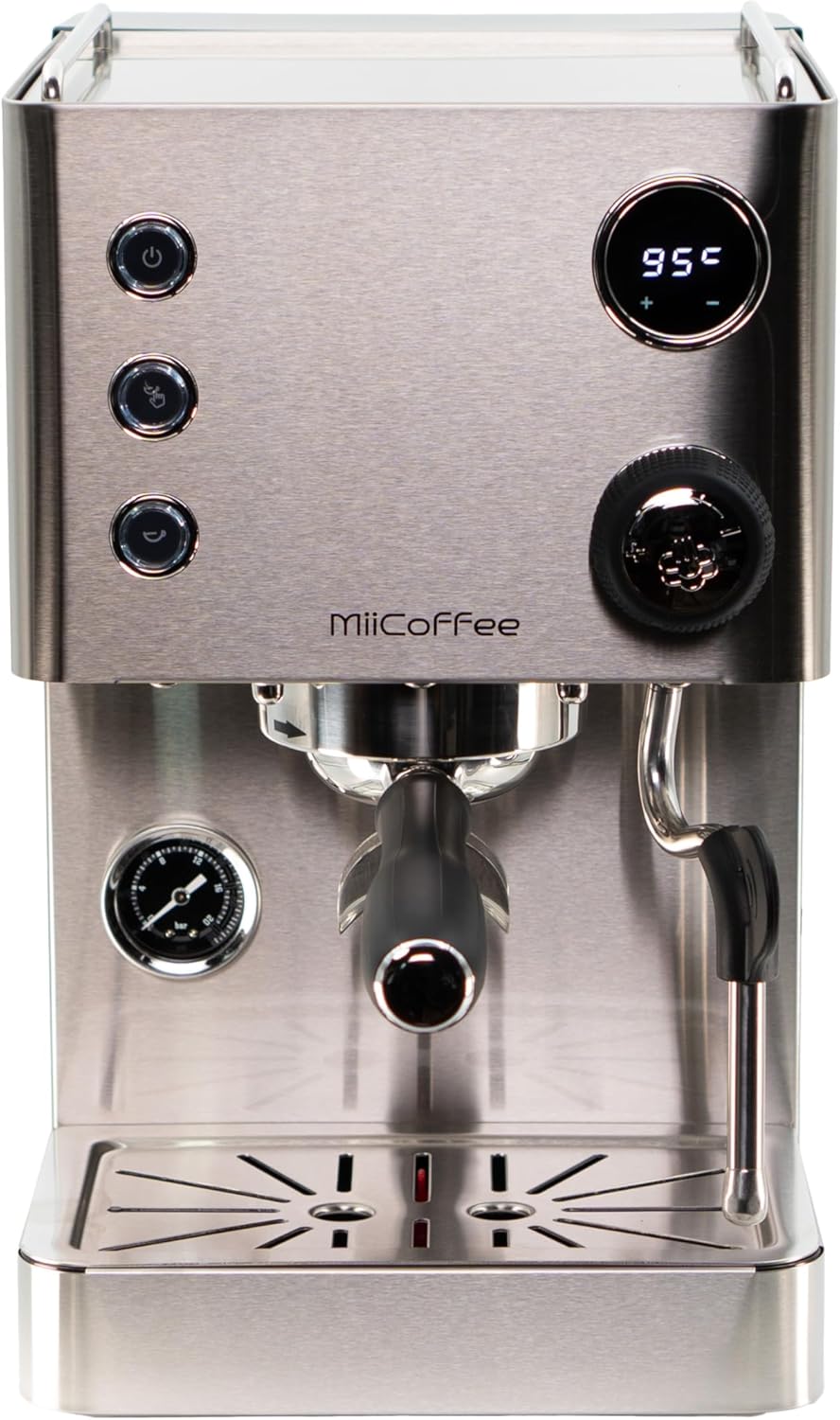 Premium Stainless Steel Espresso Maker by MiiCoffee