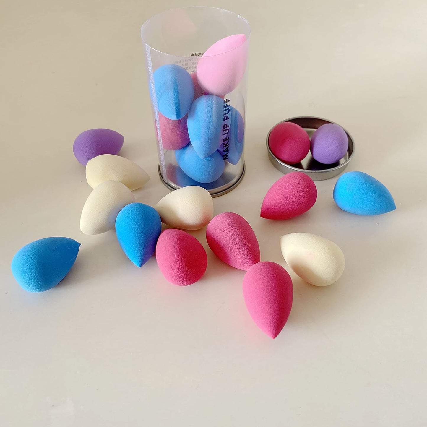 10 Pcs Mini Makeup Sponge Set for Flawless Beauty