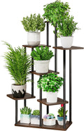 AZERPIAN Plant Stand 7 Tier Indoor Metal Flower Shelf - Tall Corner