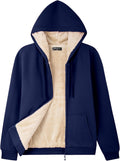 Bumeex Women's Fleece Lined Zip Up Hoodie Jacket - Cozy Warm