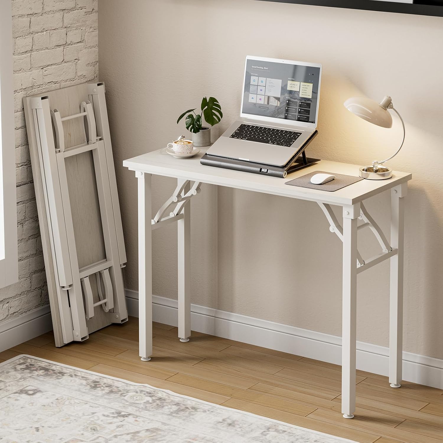 Frylr Small Folding Computer Desk for Compact Spaces and Crafting