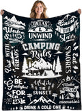 Camping Blanket Cozy and Warm 50x60 in - Versatile Outdoor Throw