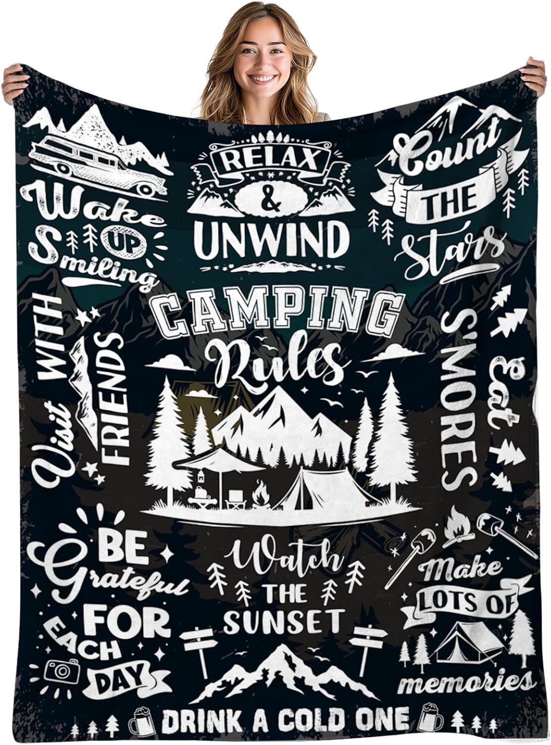 Cozy RV & Hiking Blanket - Ideal Camping Gift 