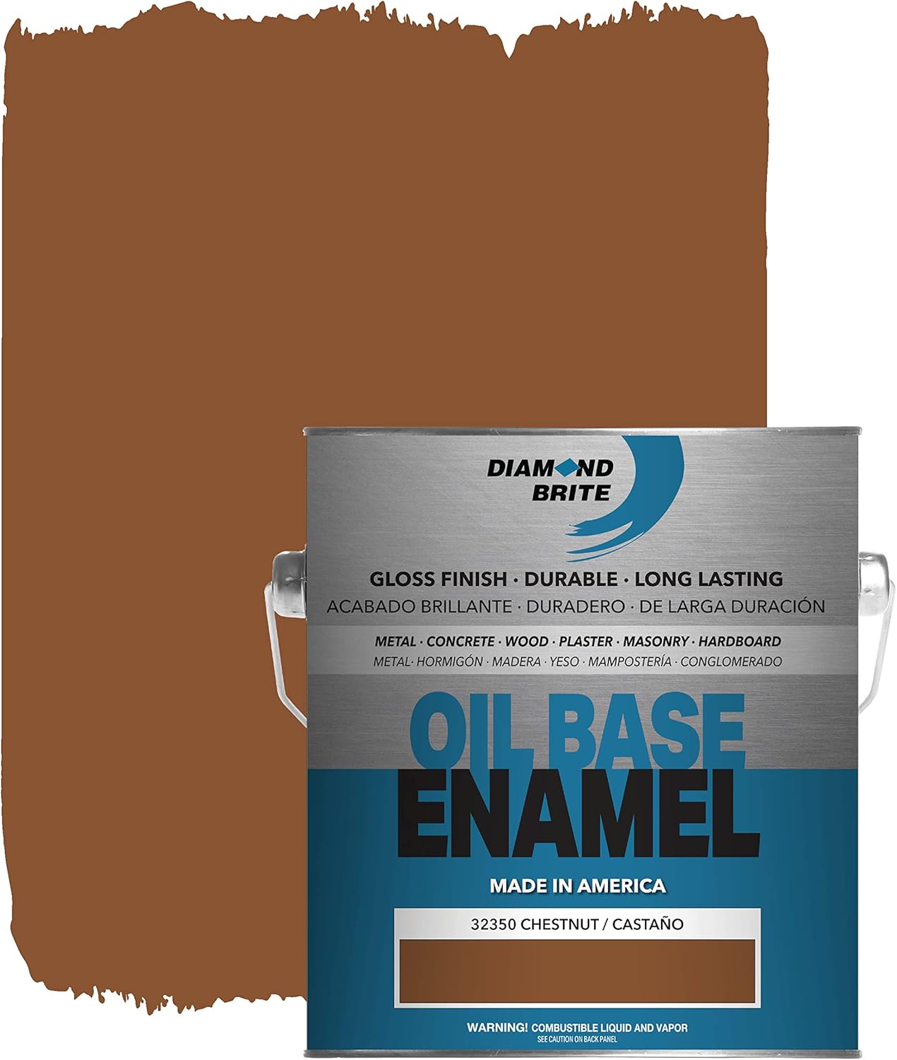 Diamond Brite Paint 1 Gallon Oil Base Enamel Paint in Chestnut