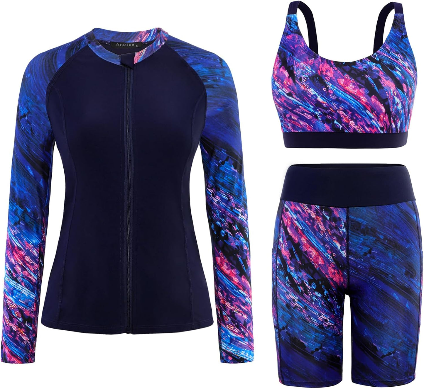 Arolina Womens Rash Guard Long Sleeve Swim Shirts for Comfort