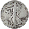 1942 D Liberty Walking Half Dollar VG 90% Silver Profile