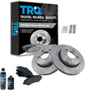 TRQ Front Brake Pad & Rotor Kit Compatible with 2007-2012 Jeep Liberty