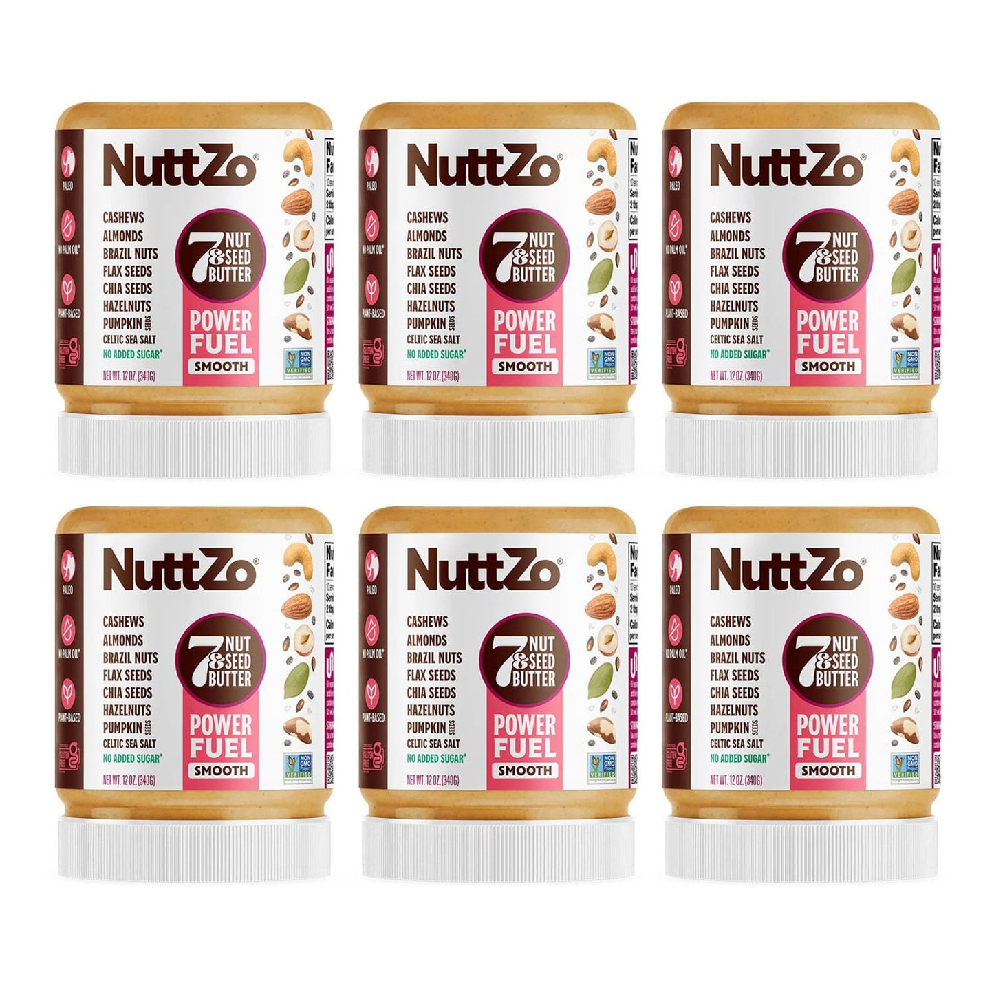 NuttZo Natural Power Fuel Smooth 7 Nuts & Seeds Butter Spread