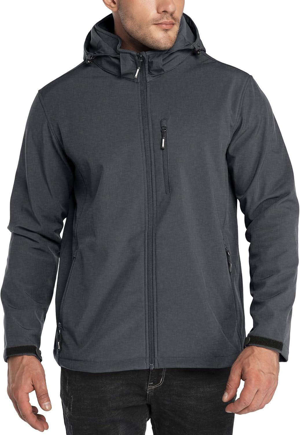 Outdoor Ventures Men's Lightweight Softshell Jacket for Winter