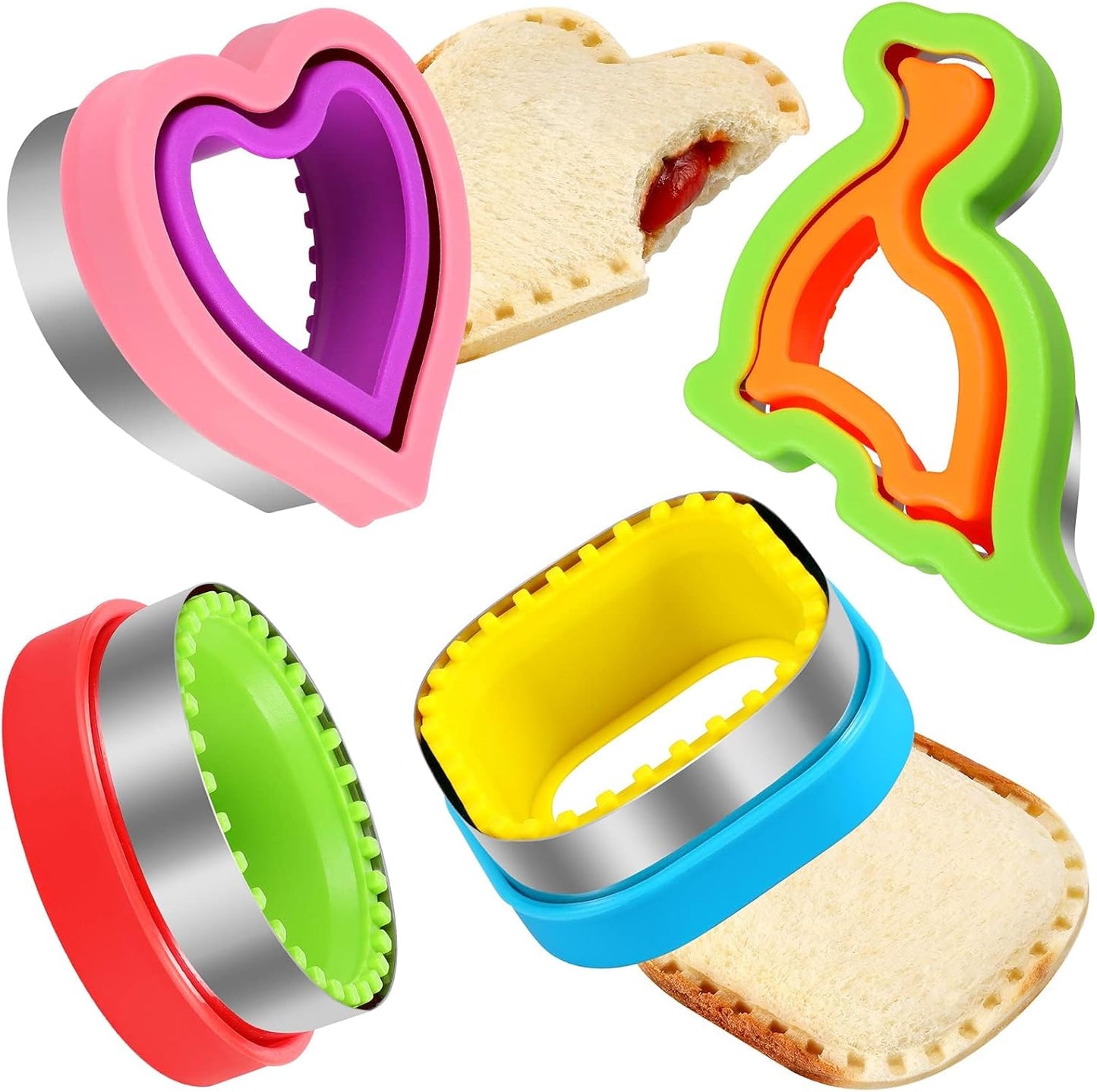 HINZER Sandwich Cutter Set: Fun Shapes for Kids!