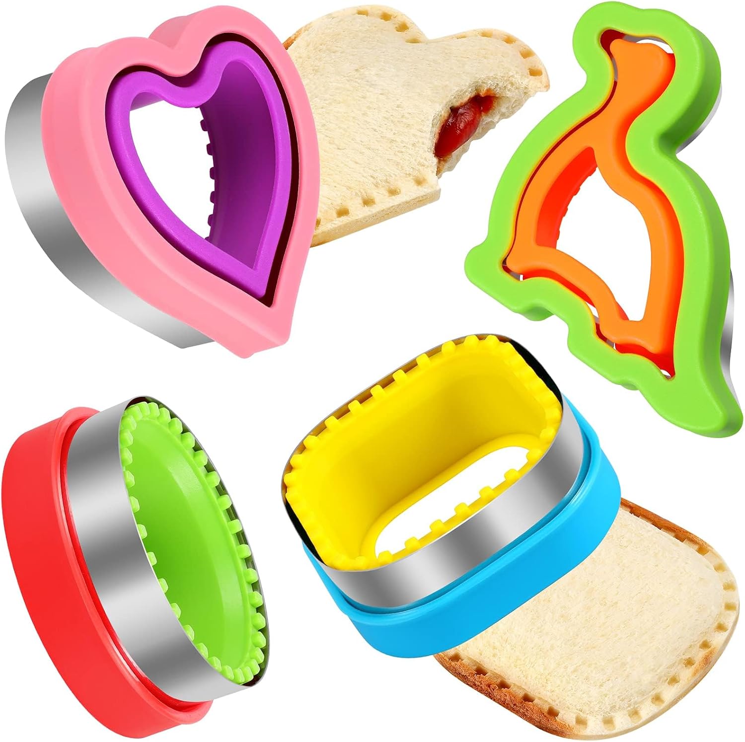 HINZER Sandwich Cutter Set: Fun Shapes for Kids!