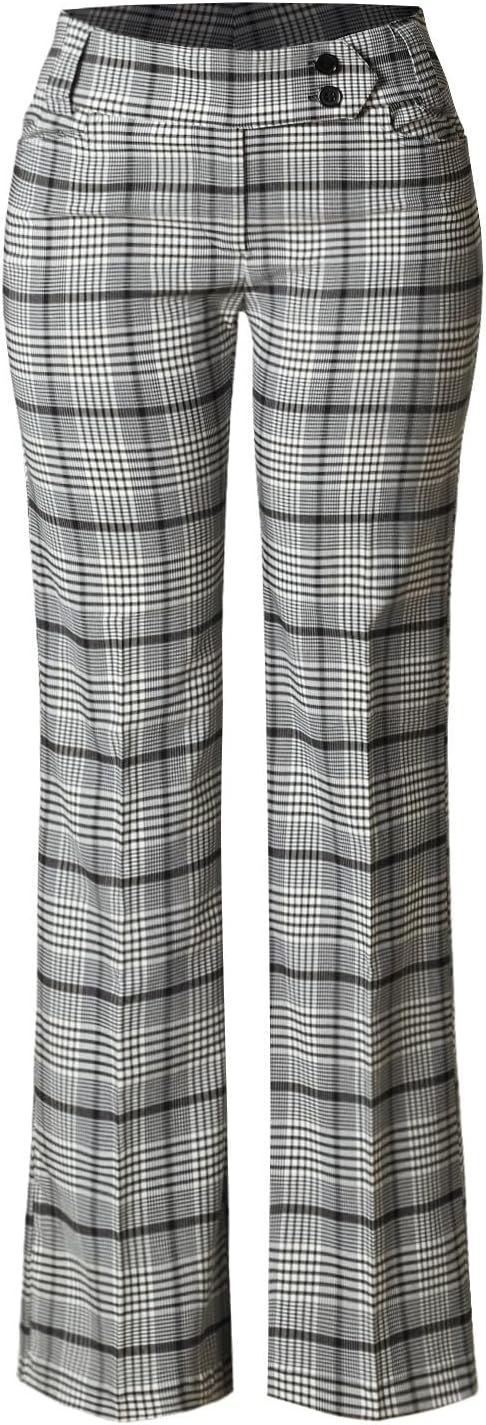 Ultra Stretch Comfy Bootcut Dress Pants for Women - Work Trousers