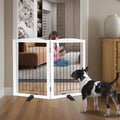 Indoor Dog Fence - 2-Panel Freestanding Gate for Home Use