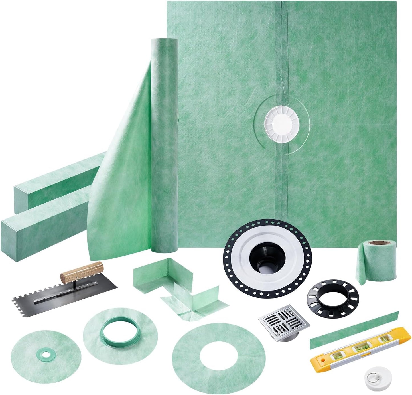 Albott Shower Curb Kit for Efficient Drainage and Easy Setup