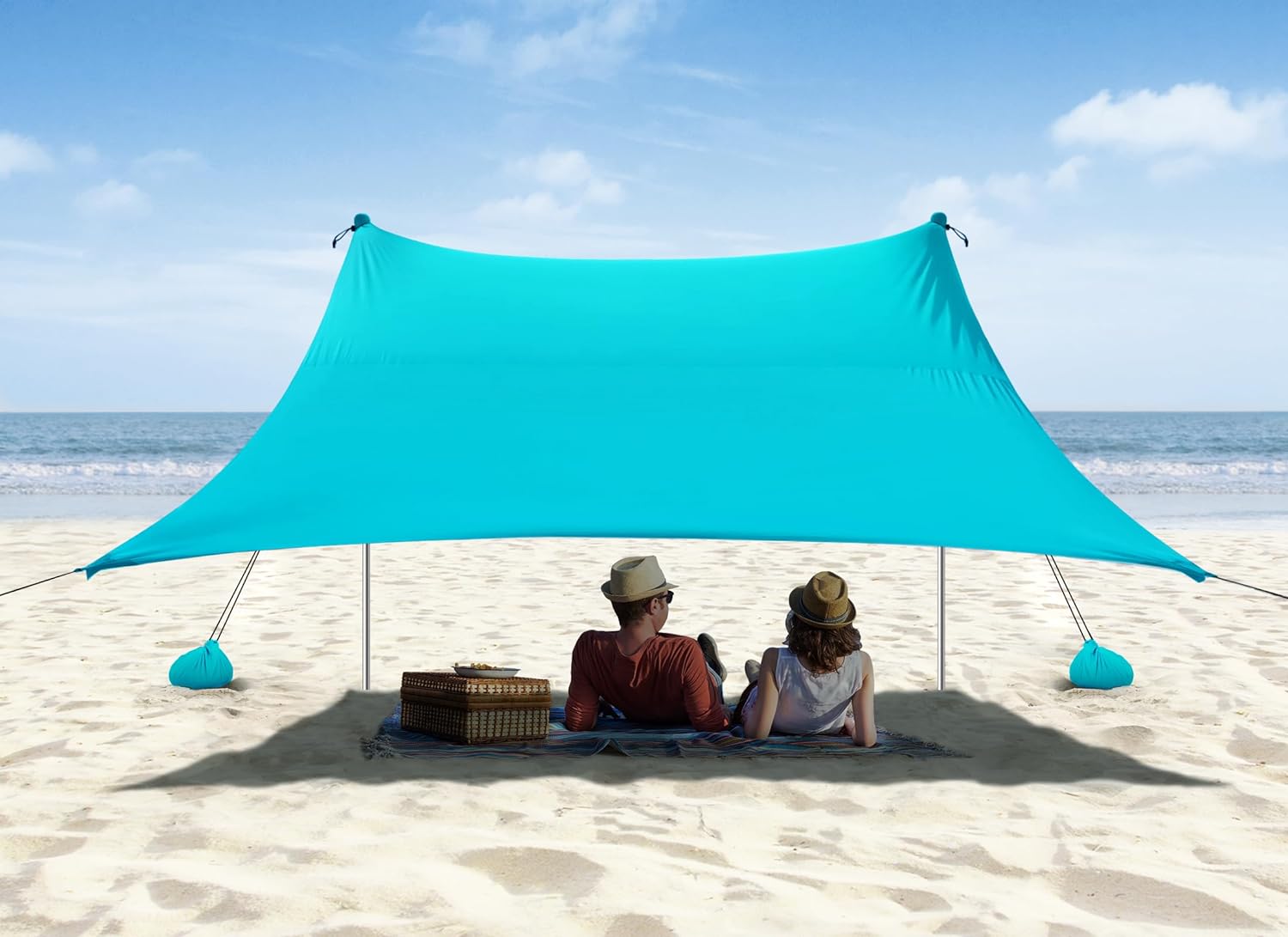 Vibemo Pop Up Sun Shelter: UPF50+ Protection