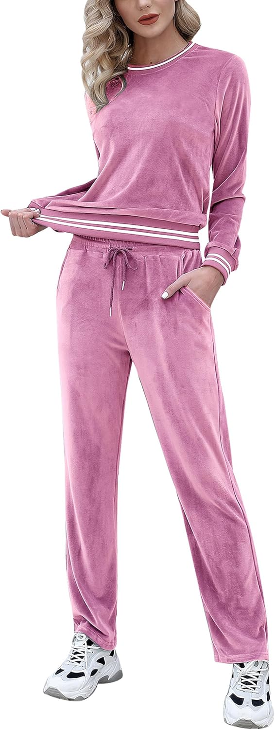Totatuit Women's Velour Tracksuit Set for All Seasons and Occasions