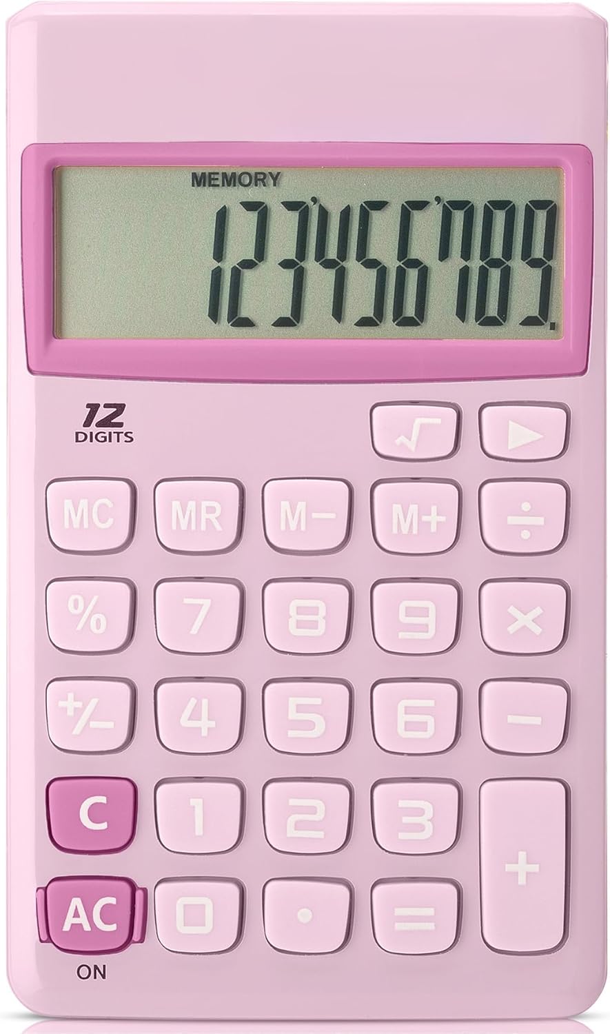 Mr. Pen 12-Digit Purple Pocket Calculator