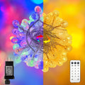 Multicolor Crystal Globe String Lights 116 ft 200 LED - Remote Control