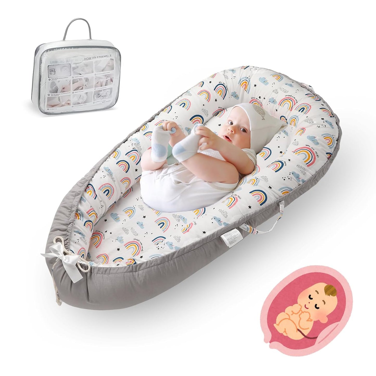 Breathable Portable Baby Lounger - JINXIA