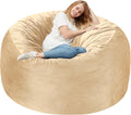 4 FT Bean Bag Chair Memory Foam Beanbag - Comfortable Large Seat