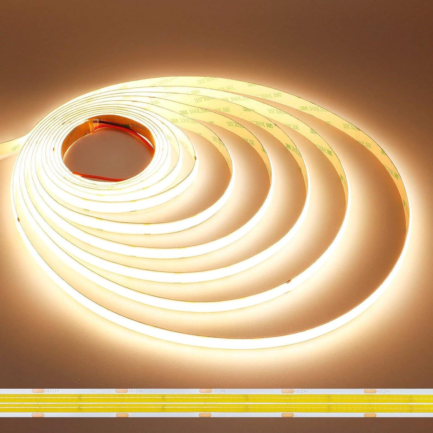 JOYLIT 24V COB LED Strip Lights for Bright Task Lighting