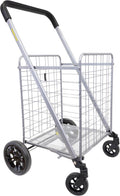 Cruiser Cart Deluxe 2 Foldable Shopping Cart - Heavy Duty Utility