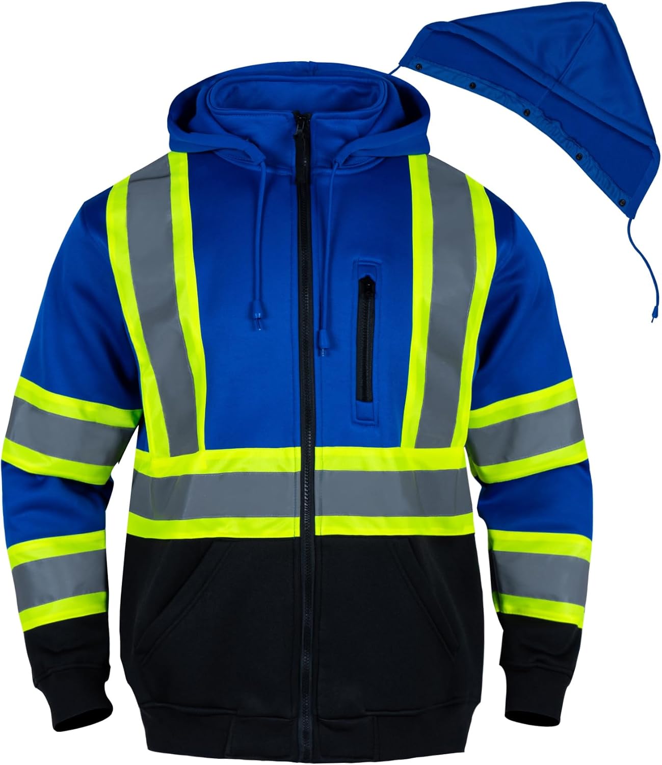 FONIRRA High Visibility Hoodie for Men Reflective Safety Sweatshirts