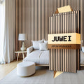 Wood Slat Acoustic Panels 3D Textured Wall Panels for Noise Reduction