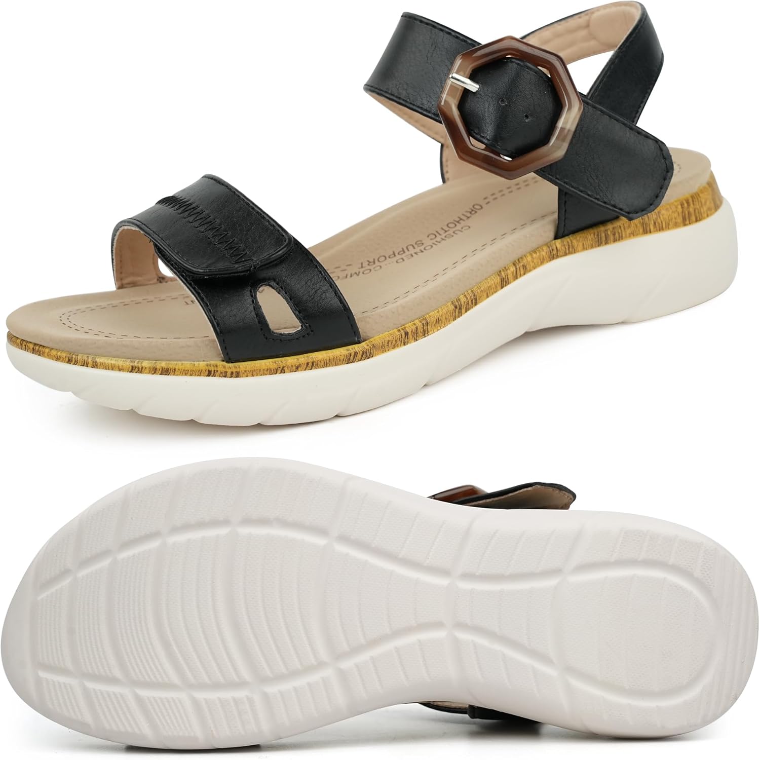Women Orthotic Arch Support Sandals for Comfortable Walking