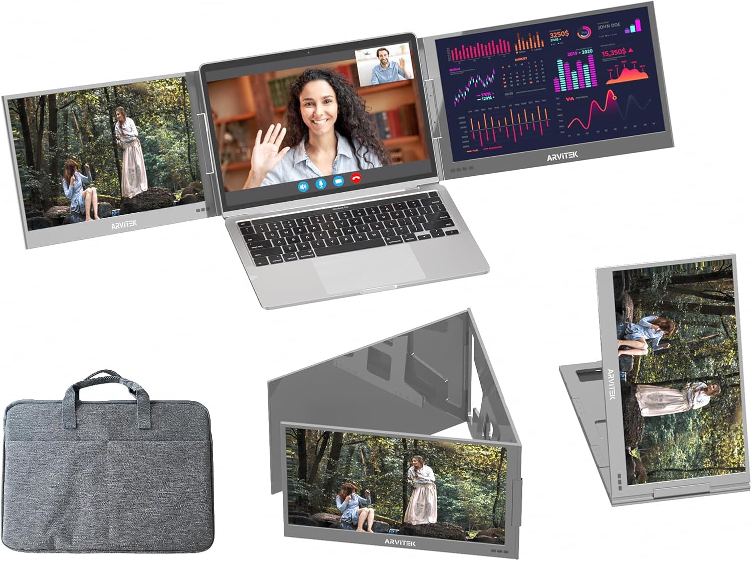 Portable 1080P Laptop Screen Extender - Arvitek