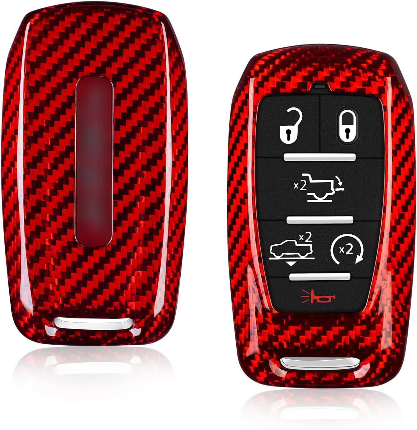 T-carbon Key Fob Cover for Ram 1500 2500 3500 Accessories